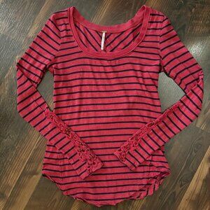 Free People Tuscaloosa Hard Candy Long Sleeve Shirt